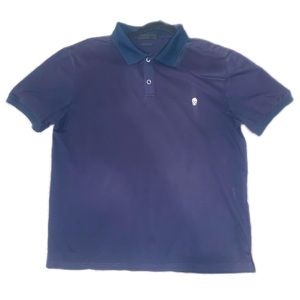 Alexander McQueen Navy Short Sleeve Polo Shirt​